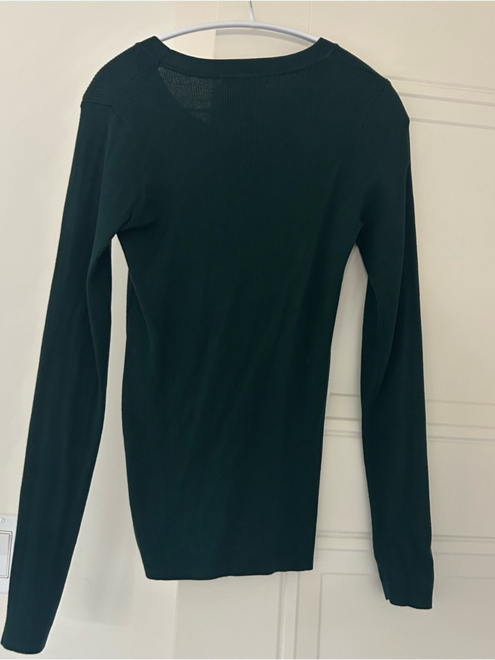 Brass Women's Dark Green Crewneck Sweater - Cotton/Silk blend - Picture 4 of 4